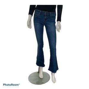 Forever 21 Jeans Wide Leg Size 25 Dark Blue XS